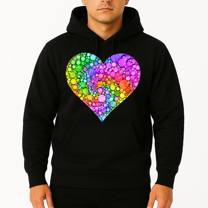 Dot Day Dotted Colorful Heart Of Dots Hoodie