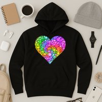 Dot Day Dotted Colorful Heart Of Dots Hoodie
