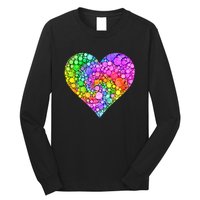 Dot Day Dotted Colorful Heart Of Dots Long Sleeve Shirt