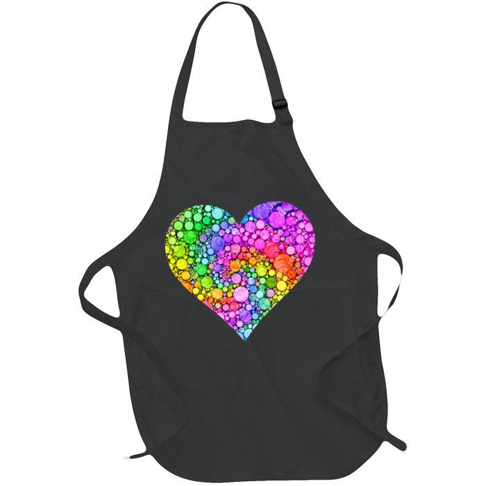 Dot Day Dotted Colorful Heart Of Dots Apron