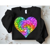 Dot Day Dotted Colorful Heart Of Dots Sweatshirt