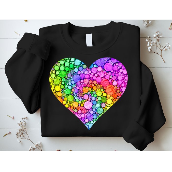 Dot Day Dotted Colorful Heart Of Dots Sweatshirt