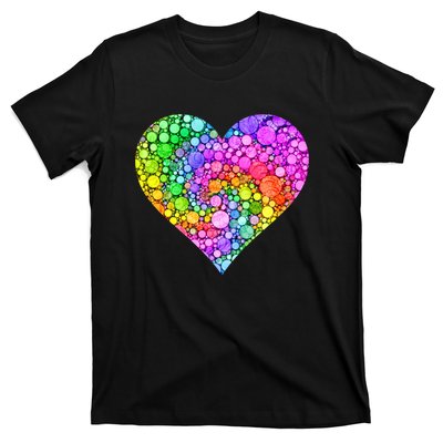 Dot Day Dotted Colorful Heart Of Dots T-Shirt