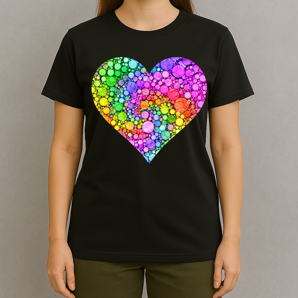 Dot Day Dotted Colorful Heart Of Dots T-Shirt