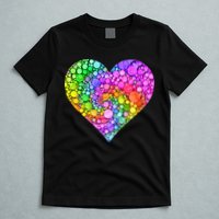 Dot Day Dotted Colorful Heart Of Dots T-Shirt