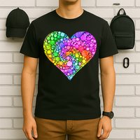 Dot Day Dotted Colorful Heart Of Dots T-Shirt