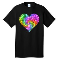 Dot Day Dotted Colorful Heart Of Dots Tall T-Shirt