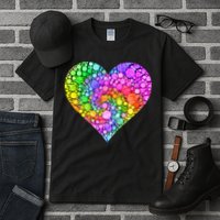 Dot Day Dotted Colorful Heart Of Dots Tall T-Shirt