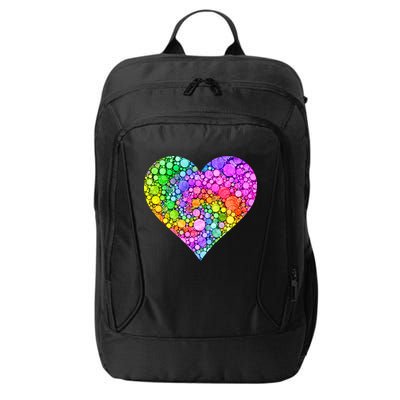 Dot Day Dotted Colorful Heart Of Dots City Backpack