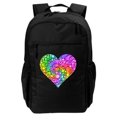 Dot Day Dotted Colorful Heart Of Dots Daily Commute Backpack
