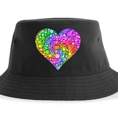 Dot Day Dotted Colorful Heart Of Dots Sustainable Bucket Hat