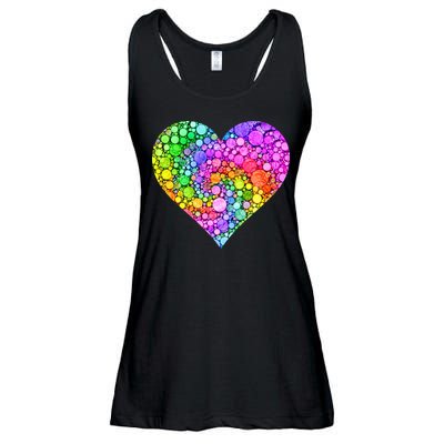 Dot Day Dotted Colorful Heart Of Dots Ladies Essential Flowy Tank