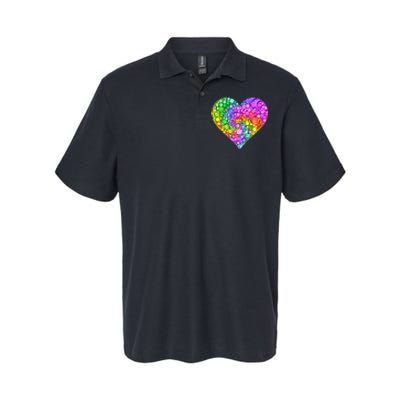 Dot Day Dotted Colorful Heart Of Dots Softstyle Adult Sport Polo