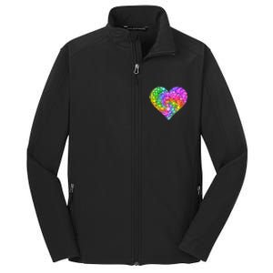 Dot Day Dotted Colorful Heart Of Dots Core Soft Shell Jacket