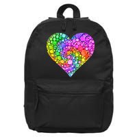 Dot Day Dotted Colorful Heart Of Dots 16 in Basic Backpack