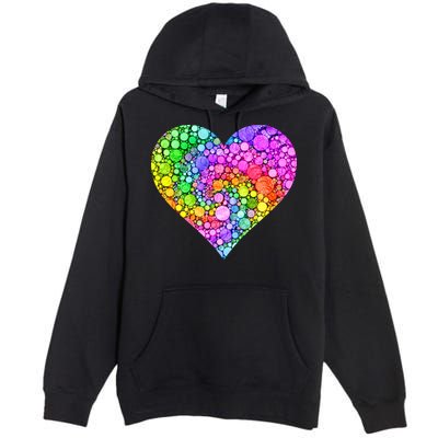 Dot Day Dotted Colorful Heart Of Dots Premium Pullover Hoodie