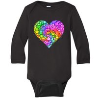 Dot Day Dotted Colorful Heart Of Dots Baby Long Sleeve Bodysuit