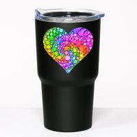 Dot Day Dotted Colorful Heart Of Dots Tumbler