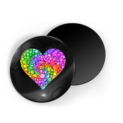 Dot Day Dotted Colorful Heart Of Dots Magnet