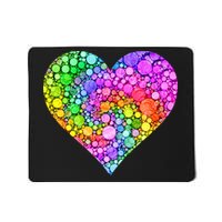Dot Day Dotted Colorful Heart Of Dots Mousepad