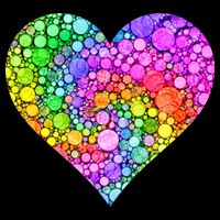 Dot Day Dotted Colorful Heart Of Dots Mousepad
