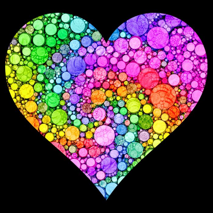 Dot Day Dotted Colorful Heart Of Dots Mousepad