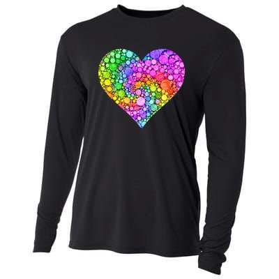 Dot Day Dotted Colorful Heart Of Dots Cooling Performance Long Sleeve Crew