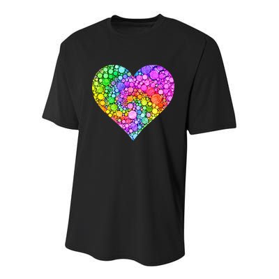 Dot Day Dotted Colorful Heart Of Dots Youth Performance Sprint T-Shirt