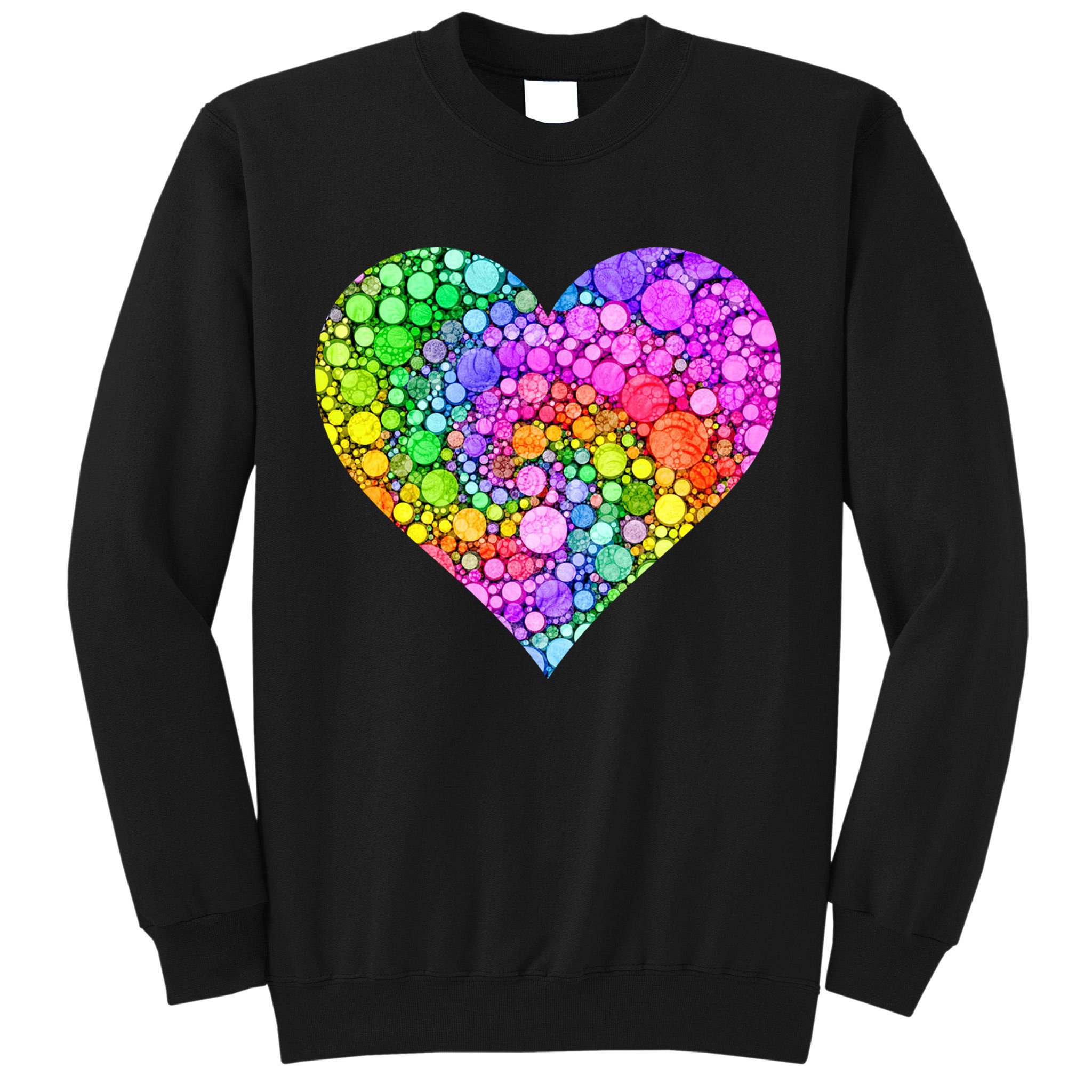 Dot Day Dotted Colorful Heart Of Dots Tall Sweatshirt