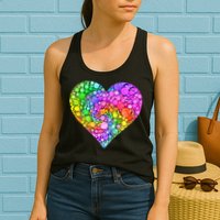 Dot Day Dotted Colorful Heart Of Dots Womens Tank Top