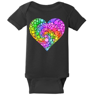 Dot Day Dotted Colorful Heart Of Dots Baby Bodysuit