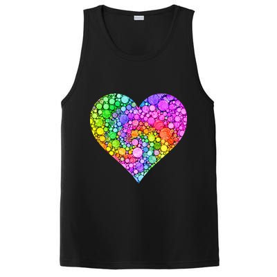 Dot Day Dotted Colorful Heart Of Dots PosiCharge Competitor Tank