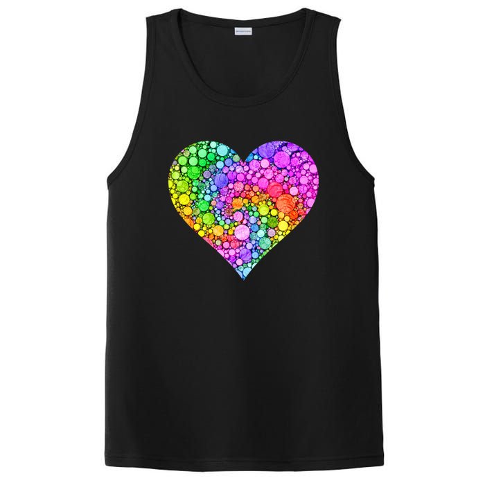 Dot Day Dotted Colorful Heart Of Dots PosiCharge Competitor Tank