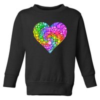 Dot Day Dotted Colorful Heart Of Dots Toddler Sweatshirt