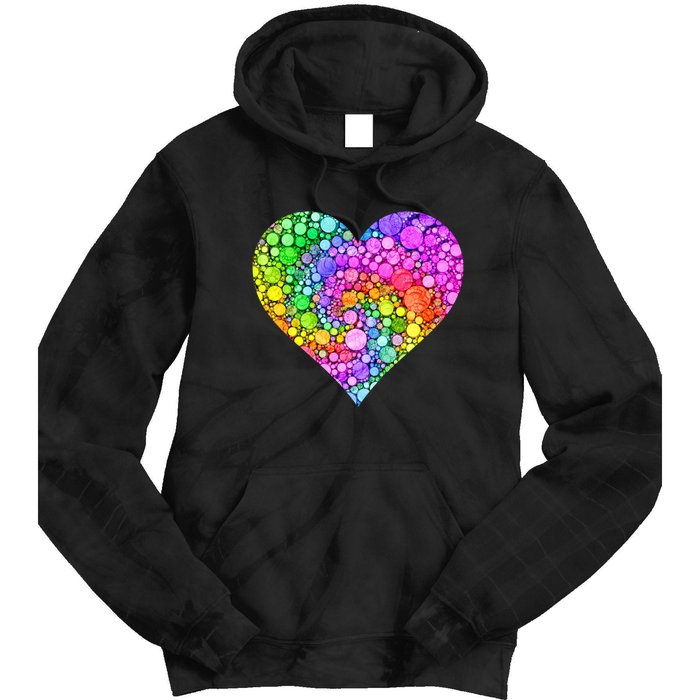 Dot Day Dotted Colorful Heart Of Dots Tie Dye Hoodie