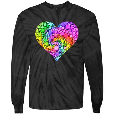 Dot Day Dotted Colorful Heart Of Dots Tie-Dye Long Sleeve Shirt