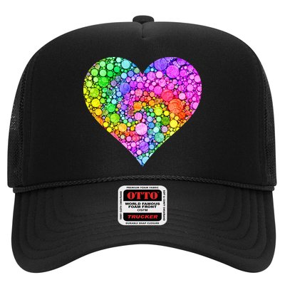 Dot Day Dotted Colorful Heart Of Dots Trucker Hat