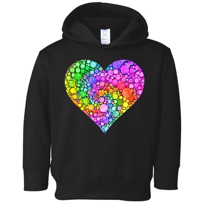 Dot Day Dotted Colorful Heart Of Dots Toddler Hoodie