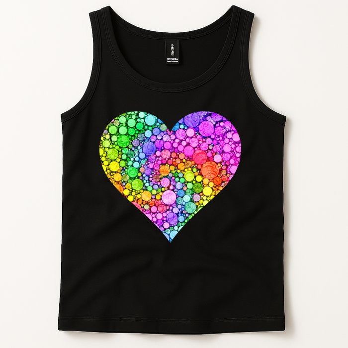 Dot Day Dotted Colorful Heart Of Dots Tank Top