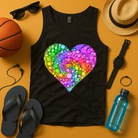 Dot Day Dotted Colorful Heart Of Dots Tank Top