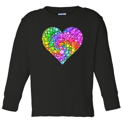 Dot Day Dotted Colorful Heart Of Dots Toddler Long Sleeve Shirt