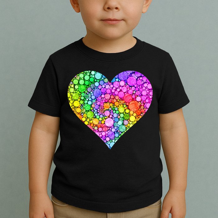 Dot Day Dotted Colorful Heart Of Dots Toddler T-Shirt