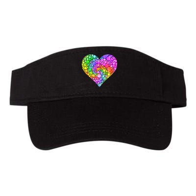 Dot Day Dotted Colorful Heart Of Dots Visor