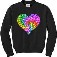 Dot Day Dotted Colorful Heart Of Dots Kids Sweatshirt