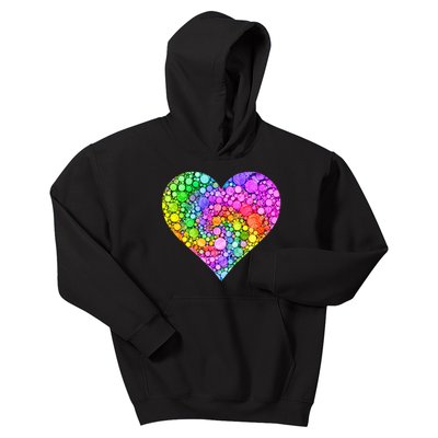 Dot Day Dotted Colorful Heart Of Dots Kids Hoodie