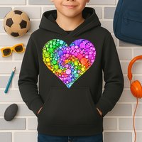 Dot Day Dotted Colorful Heart Of Dots Kids Hoodie