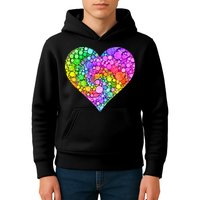 Dot Day Dotted Colorful Heart Of Dots Kids Hoodie