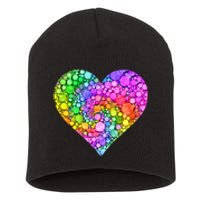 Dot Day Dotted Colorful Heart Of Dots Short Acrylic Beanie