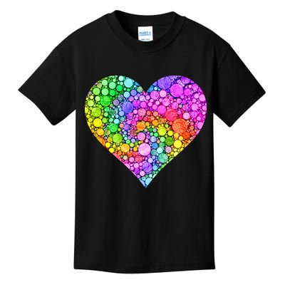 Dot Day Dotted Colorful Heart Of Dots Kids T-Shirt