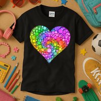 Dot Day Dotted Colorful Heart Of Dots Kids T-Shirt